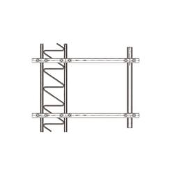 3' side arm mount with 2 tie backs