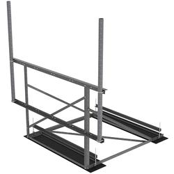 10 ft Face Non-Penetrating Roof Frame with (2) 3.5 in OD x 96 in Pipes