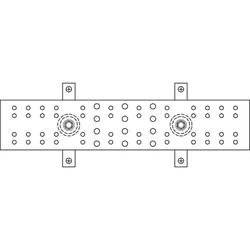 1/4" x 4" x 12" Tin Ground Bar Only. J Pattern