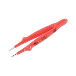 Insulated Tweezers Straight Blunt 5" Oal