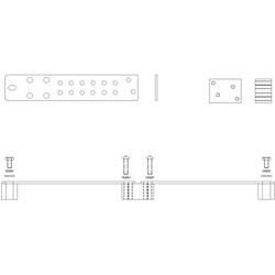 1/8 x 1.6 x 17 in Rack Ground Bar