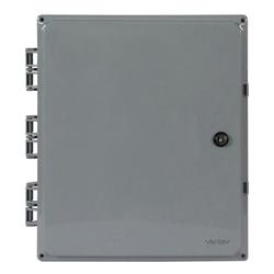 14 x 12 x 6 in NEMA 4X Heated Enclosure with Solid Door and Key Lock