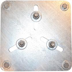 3 Bolt Triangular Bolt Beacon Mounting Plate