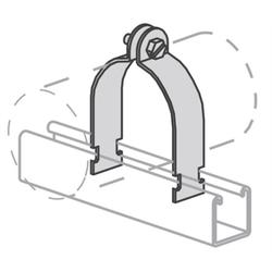 Rigid Strut Strap, 3" Steel, Electro-Galvanized