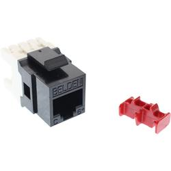 Belden, Inc. - CAT6+ Modular Jack, RJ45, Black - AX101321 - Tessco