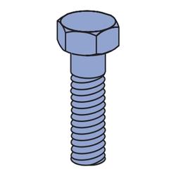 3/8in x 2-1/2in Galvanized Hex Screw