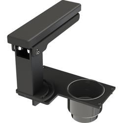 SINGLE CUPHOLDER & ARMREST 4 in Plate