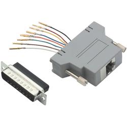 Shielded Modular Adapter, DB25 Male / RJ45 Jack