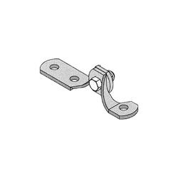 Three hole adjustable hinge zinc plated
