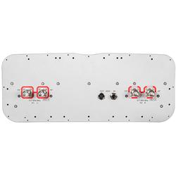 4x 617 - 894 MHz Sector Antenna with 4x 4.3-10 Female Connectors, 65 Deg HPBW