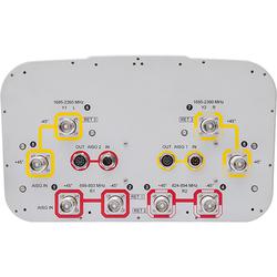 2x 698 - 803, 2x 824 - 894, 4x 1695 - 2360 MHz Sector Antenna with 8x 4.3-10 Female Connectors