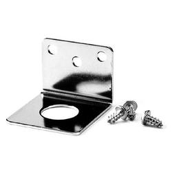 3/4 in Hole Trunk Gutter Mount L Bracket, Metal Finish