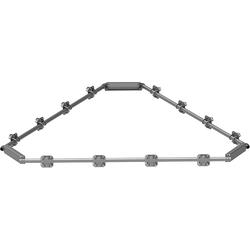 3-Sector Top Rail Kit with (12) 2-7/8 in Pipe Mounts Included