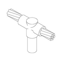 1/0 Strand- 3/4" Ground Rod Mold