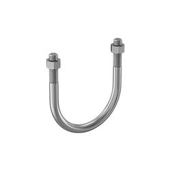 U Bolt SS 2-7/8" OD pipe