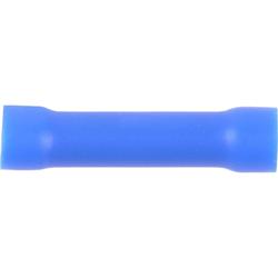 Vinyl Butt Connector in Blue, #16 - 14 AWG, 100 Pack