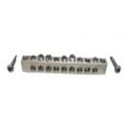 3.5 x .25 x .59 in 9-Port Enclosure Ground Bus Bar