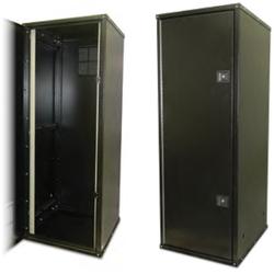 62”Hx23”Wx25”D, Black,19”Rails,Front & Rear Access