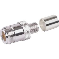 N Female Connector for TWS-400 Cable with Captivated Center Pin
