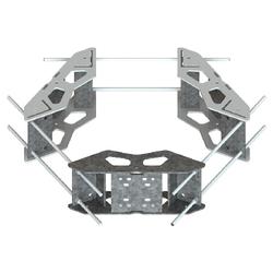 3-Sector Universal Galvanized Ring Mount to Fit Monopole's 15 - 50 in OD