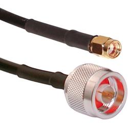 2 ft TWS-195 Cable Assembly with N Male - RP SMA Male Connectors
