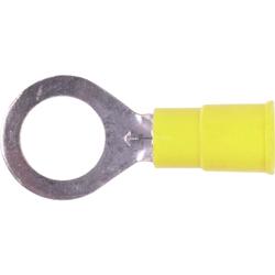 Ring Terminal,Vinyl , 12-10 gauge,3/8" stud/50 pk