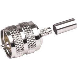 UHF Male Crimp-RG58,2Nut