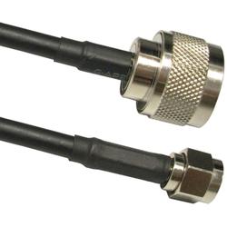 3' WiFi antenna cable-195 low loss,N M;RPSMA M