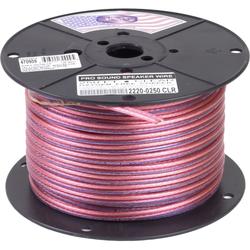 12ga 2 conductor CLEAR Speaker Wire/250Ft.