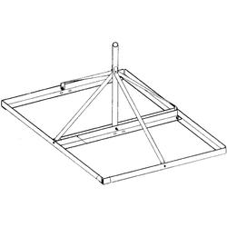 120"x 2 7/8"  Non-Penetrating Roof Mount