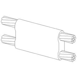 Parallel Connection, #2 Solid to 2 Stranded