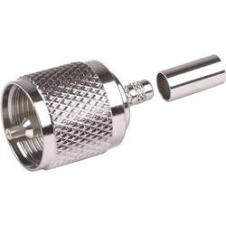 UHF Male Crimp Connector for RG142/U and RG55/U Cable