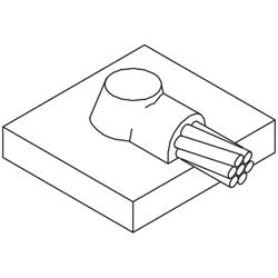 Cable to Flat Plate, 4/0 Stranded