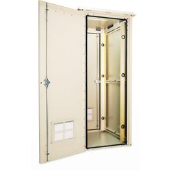 62Hx25Wx34D in (1) Bay Outdoor Cabinet Cream