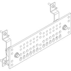 1/4 x 4 x 14 in Solid Copper Ground Bar with Insulated Shelter Mounting Hardware