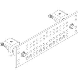 1/4 x 4 x 14 in Solid Copper Ground Bar with Insulated Tower Mounting Hardware