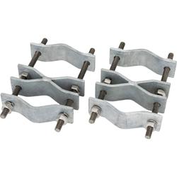 Mounting Clamp Set for Collinear Antennas with Welded Middle Clamps