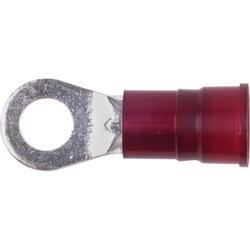 Ring Terminal,Nylon. 8 gauge,1/4" stud/25pack