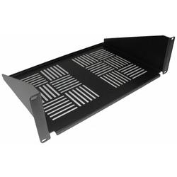 19in Cantilever Flush Mount Shelf, 12 in D, Black