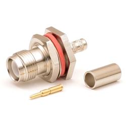 RPTNC Female Bulkhead Connector for TWS-195 Cable