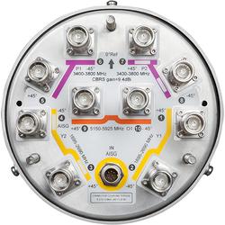 4x 1695 - 2690, 4x 3400 - 3800, 2x 5150 - 5925 MHz Small Cell Antenna with 10x 4.3-10 Female Connectors