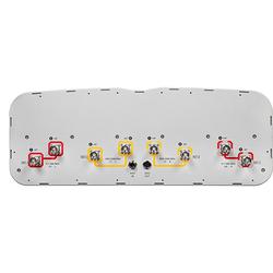 4x 617 - 894, 4x 1695 - 2690 MHz Sector Antenna with 8x 4.3-10 Female Connectors, 65 Deg HPBW