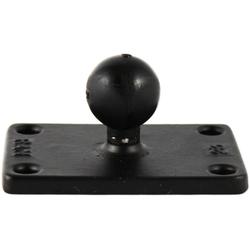 2 in x 3 in Rectangle Base with 1.5 in Ball