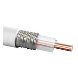 ClearFill®Line 1/2 in Aluminum Plenum Air Coax Cable, White Jacket