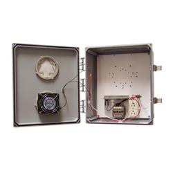 18 x 16 x 10 in NEMA 3R Heated and Cooled Polycarbonate Enclosure with Solid Door