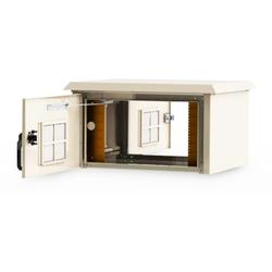 16Hx30Wx25D in (1) Bay Outdoor Cabinet, Cream