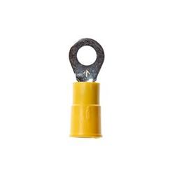 Ring Terminal,Vinyl ,12-10 gauge, 1/4" stud/25 pk