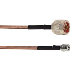 6' RG-142P QMA Male - N Male