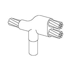 3/4" Ground Rod to 2/0 Thru Cable to Side of Grnd