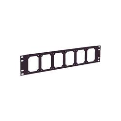 3.5"x19" Universal Master Rack Panel, BLACK